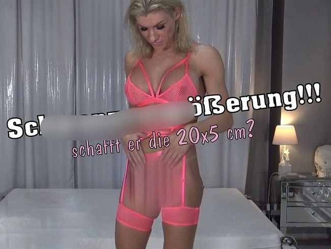 TS_Lady_KimWagner Porno Video: schw**zvergrößerung!!! Schafft er die 20x5cm?