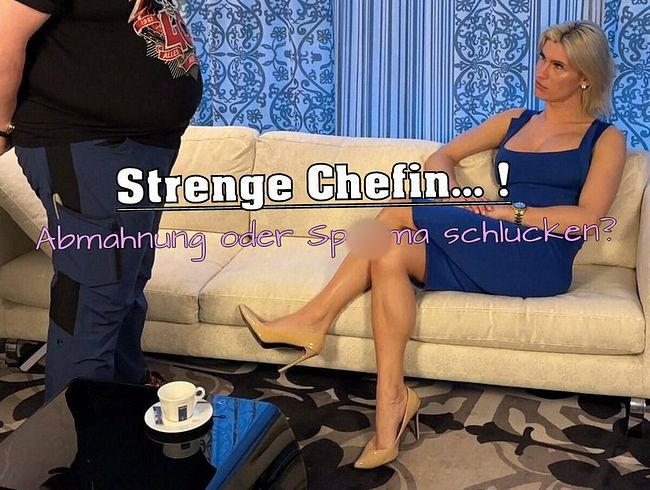 TS_Lady_KimWagner Porno Video: Strenge Chefin...! Abmahnung oder sper*a schl**ken?